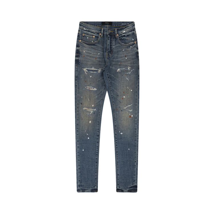 PURPLE BRAND Paint Splatter P001 Jeans 'Indigo'