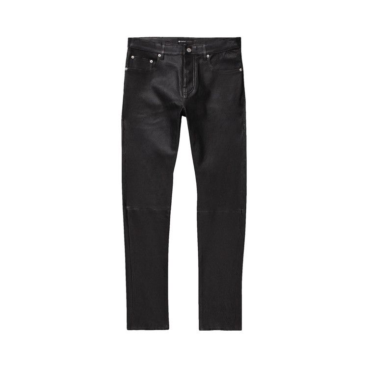 PURPLE BRAND Stretch Leather Beauty Pants 'Black'