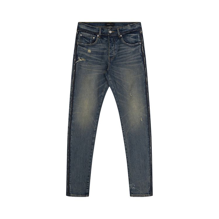 PURPLE BRAND Skinny Shadow Seam Coated 'Dark Indigo'