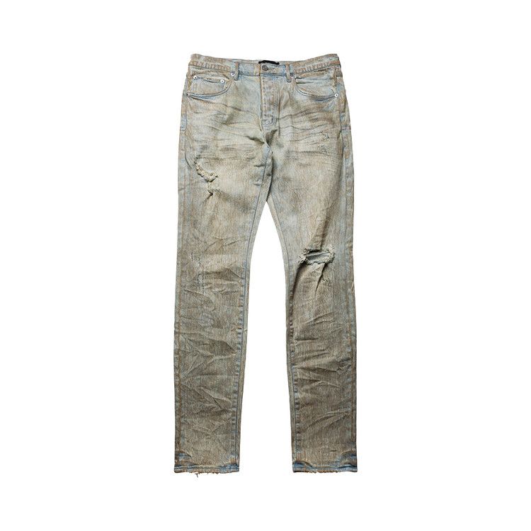 PURPLE BRAND Low Rise Skinny Leg Mud Jean 'Tan'