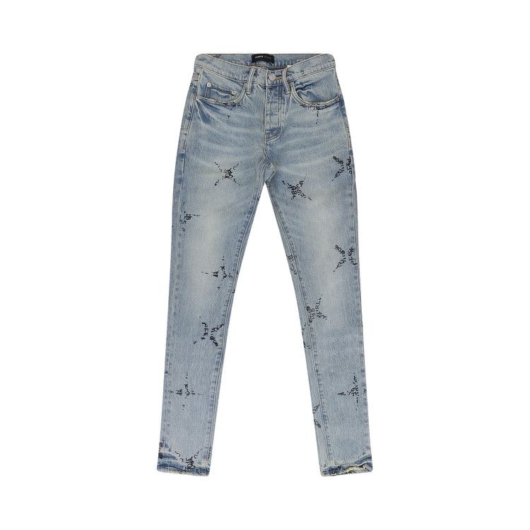 PURPLE BRAND Star Monogram P001 Skinny Jeans 'Blue'