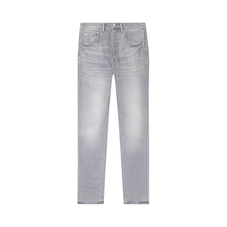 PURPLE BRAND Mid Rise Straight Jean 'Faded Grey'