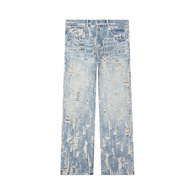 PURPLE BRAND Bead Splatter Destroy 'Light Indigo'