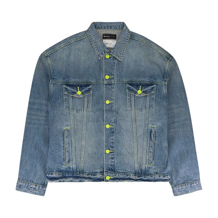 PURPLE BRAND Vintage Washed Denim Jacket 'Indigo'