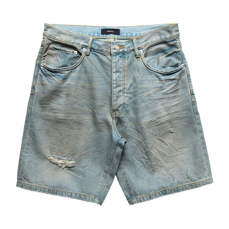 PURPLE BRAND P059 Dirty Vintage Short 'Light Indigo'
