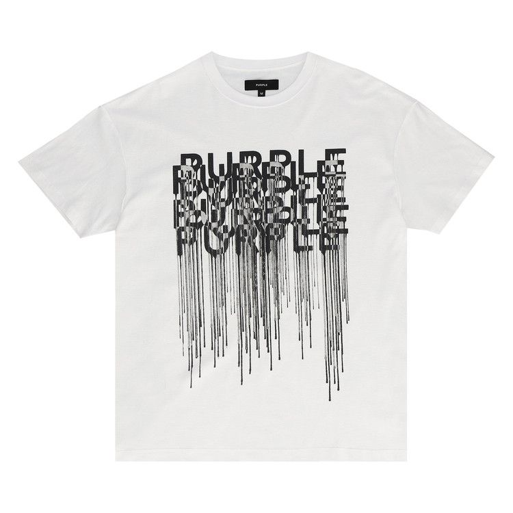 PURPLE BRAND Textured Inside Out T-Shirt 'White'