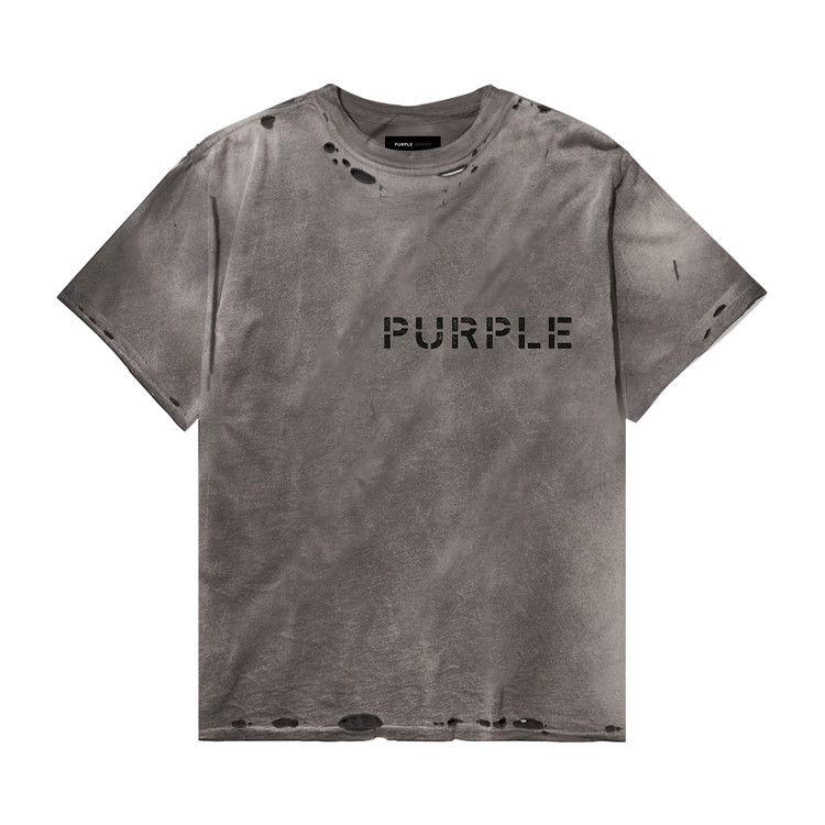 PURPLE BRAND Textured Inside Out T-Shirt 'Black'