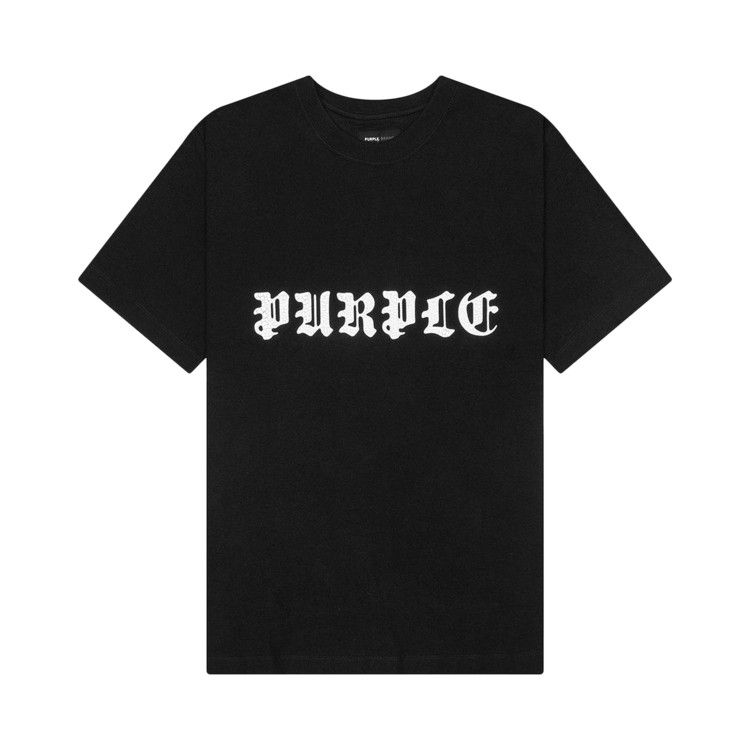PURPLE BRAND Textured Jersey Short-Sleeve Tee 'Black'