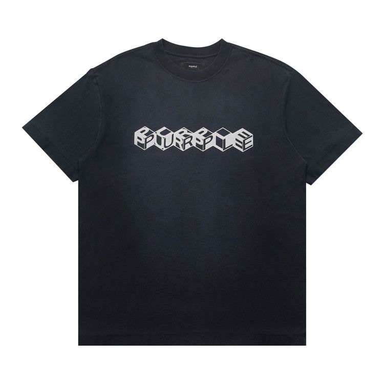 PURPLE BRAND Textured Jersey Short-Sleeve Tee 'Black'