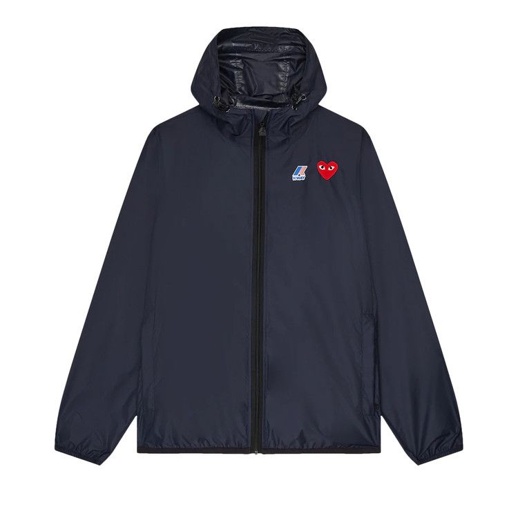 Comme des Garçons PLAY x K-Way Full-Zip Packable Jacket 'Navy'