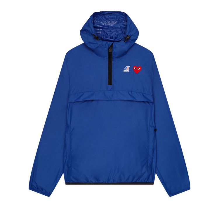 Comme des Garçons PLAY x K-Way Half-Zip Packable Jacket 'Blue'