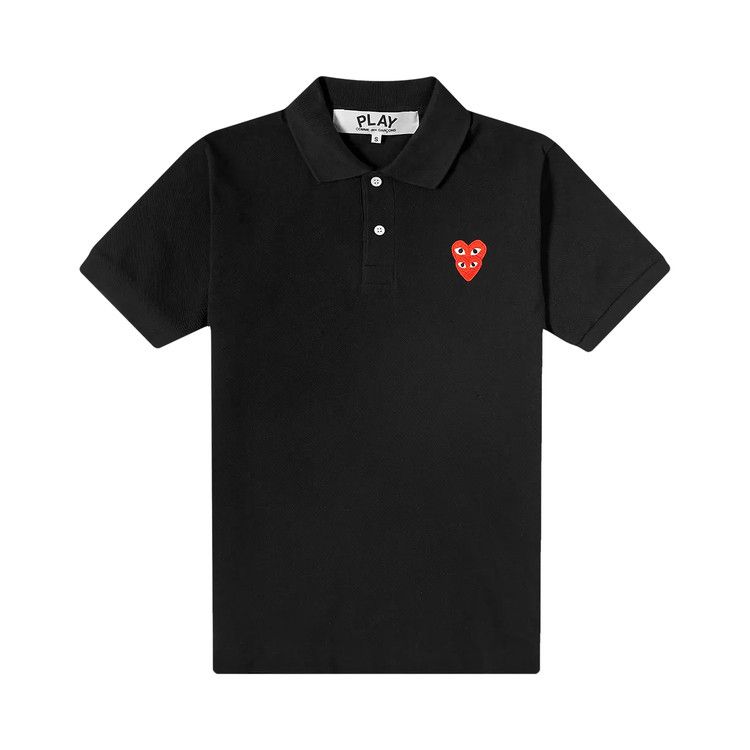 Comme des Garçons PLAY Heart Logo Polo 'Black'