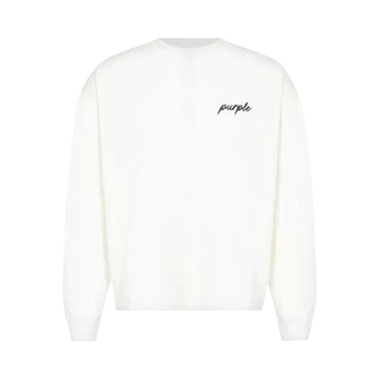 PURPLE BRAND Oversized Long-Sleeve Tee 'Off White'