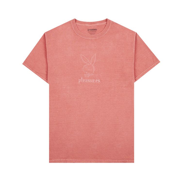 Pleasures x Playboy Entertainment Pigment Dye T-Shirt 'Red'