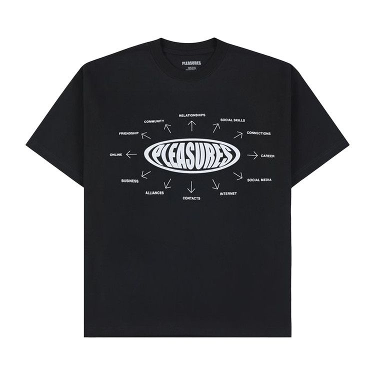 Pleasures Overview Logo T-Shirt 'Black'