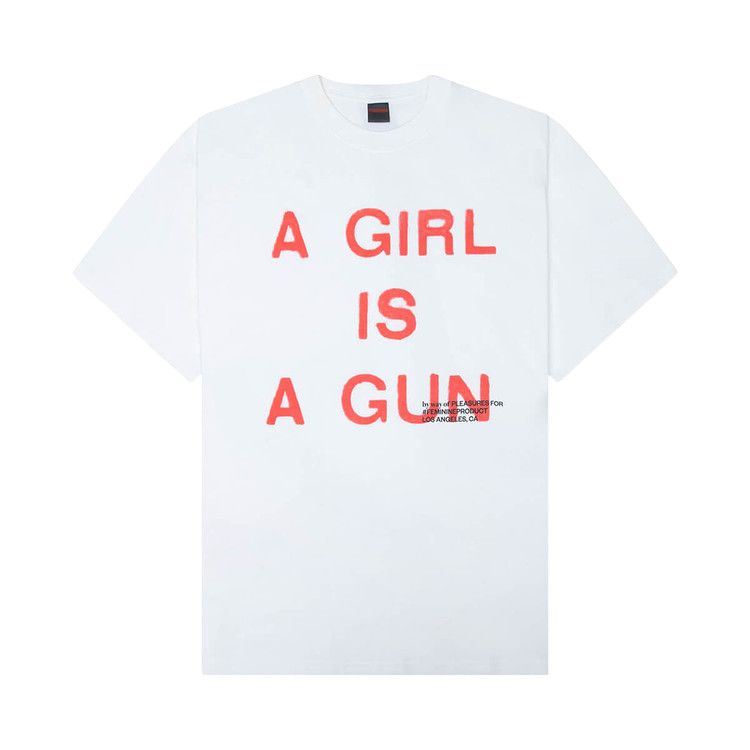 Pleasures Girl Is A Gun T-Shirt 'White'