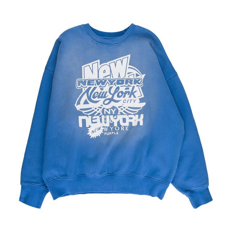 PURPLE BRAND HWT Fleece Crewneck 'Blue'