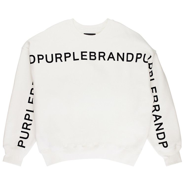 PURPLE BRAND HWT Fleece Crewneck 'Off White'