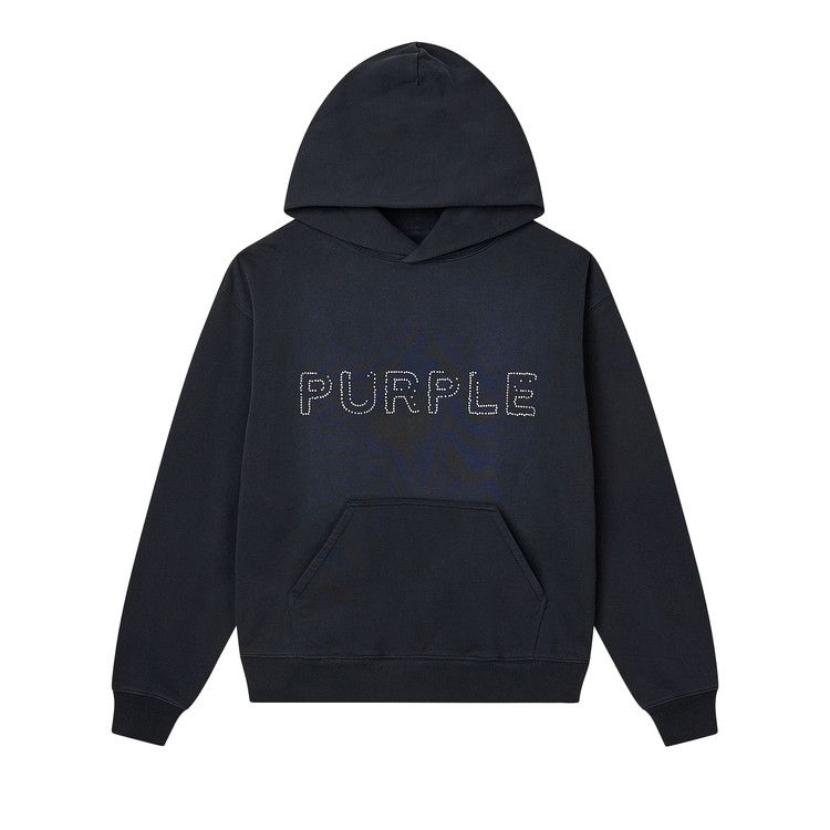 PURPLE BRAND French Terry Pullover Hoodie 'Black'