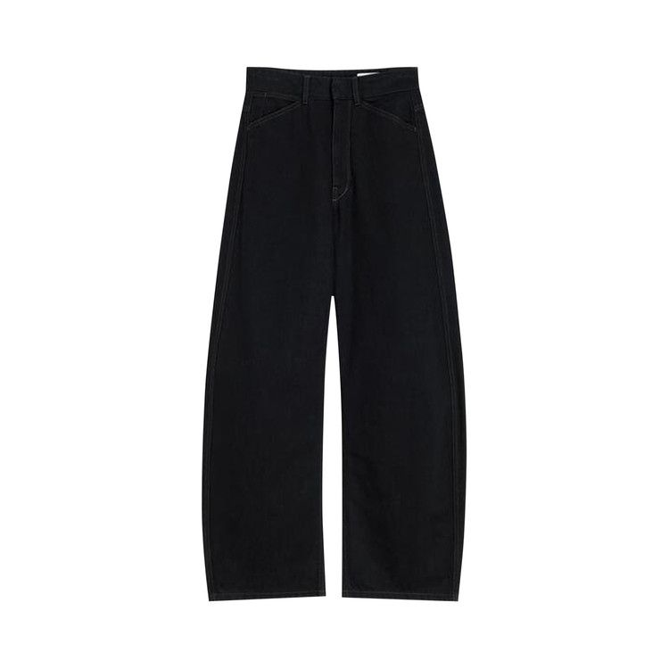 Lemaire High Waisted Curved Pants 'Black'
