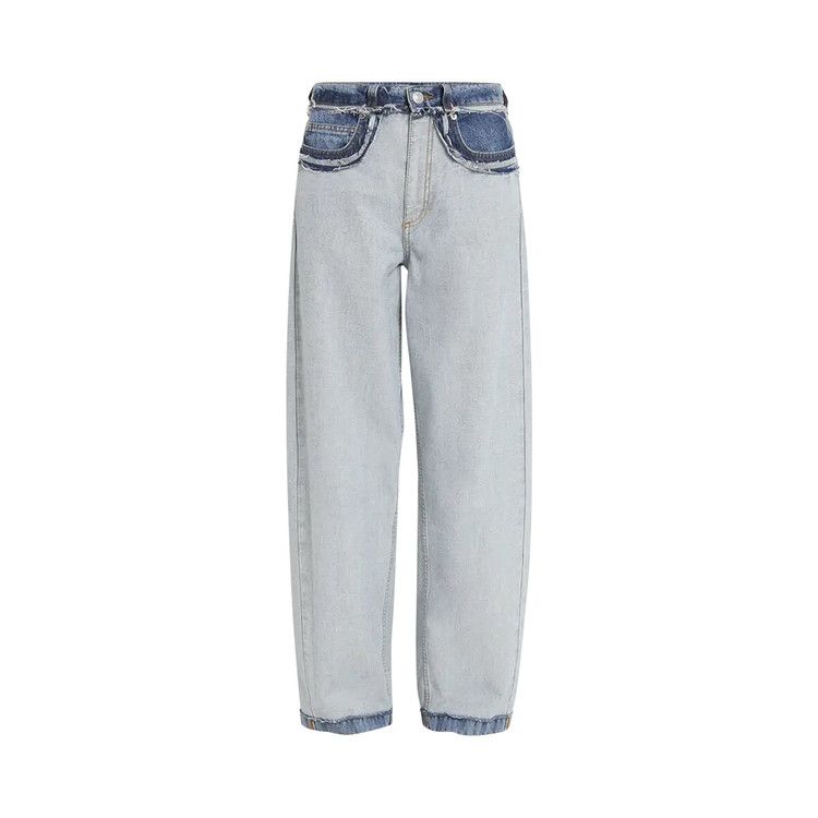 Marni Stone Washed Denim 5 Pocket Pants 'Azure'