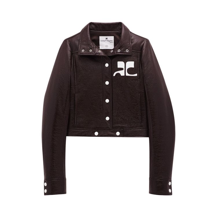 Courrèges Reedition Vinyl Jacket 'Chocolate'