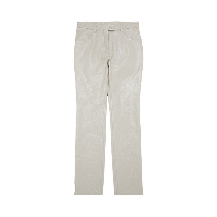 Courrèges 5-Pocket Vinyl Pants 'Mastic Grey'