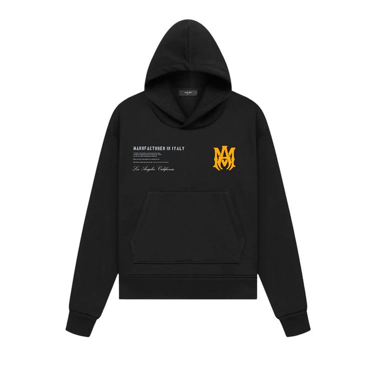 Amiri Military Specs Stencil Hoodie 'Black'