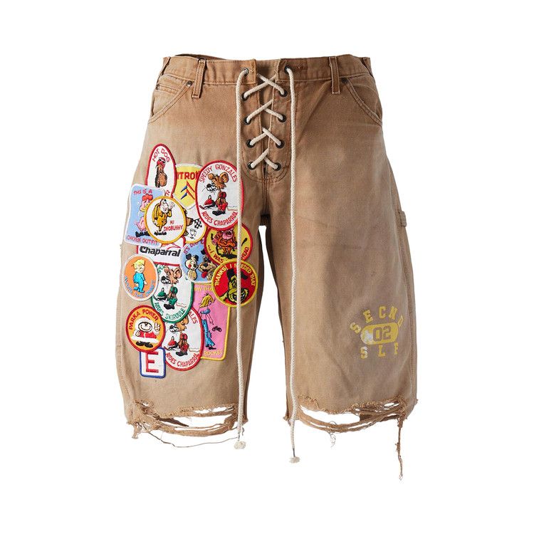 Secnd Slf Patchwork Vintage Field Day Short 'Tan'