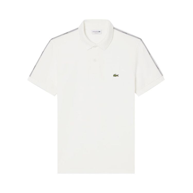 Lacoste Short-Sleeve Regular Fit Striped Band Pique Polo 'Flour'
