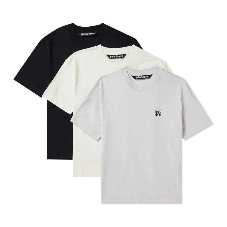 Palm Angels Monogram T-Shirt (3 Pack) 'Multicolor'