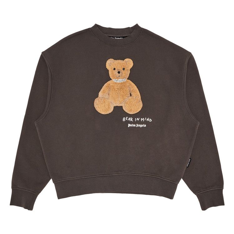 Palm Angels Bear In Mind Crew 'Dark Grey/Brown'