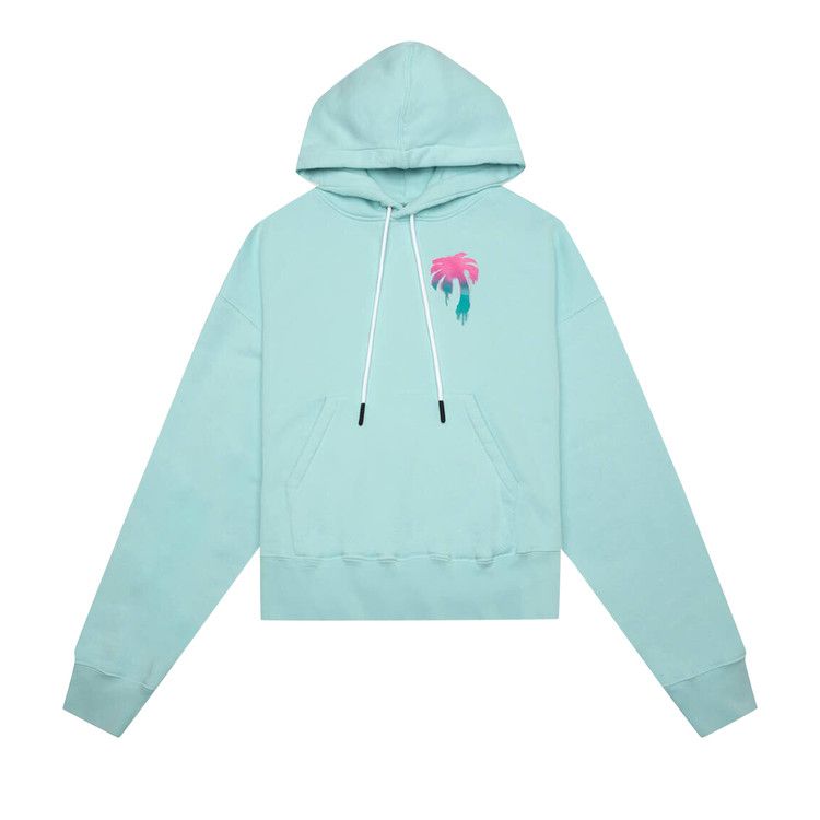 Palm Angels I Love PA Hoodie 'Light Blue'