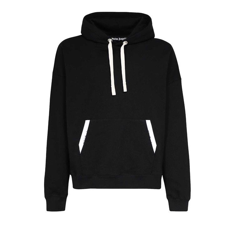Palm Angels Sartorial Tape Classic Hoodie 'Black/Off White'