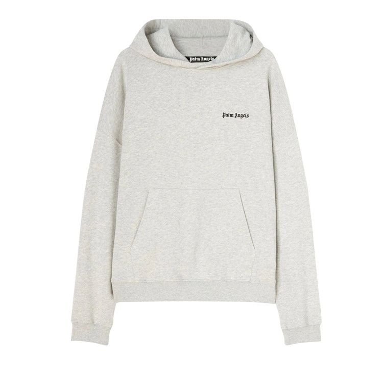 Palm Angels Embroidered Logo Hoodie 'Melange Grey'