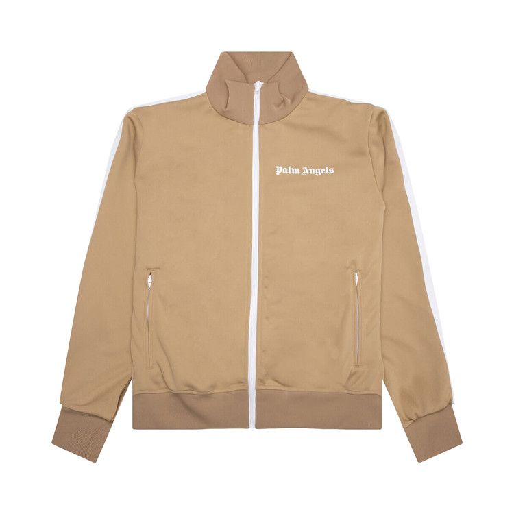 Palm Angels Classic Track Jacket 'Beige/White'
