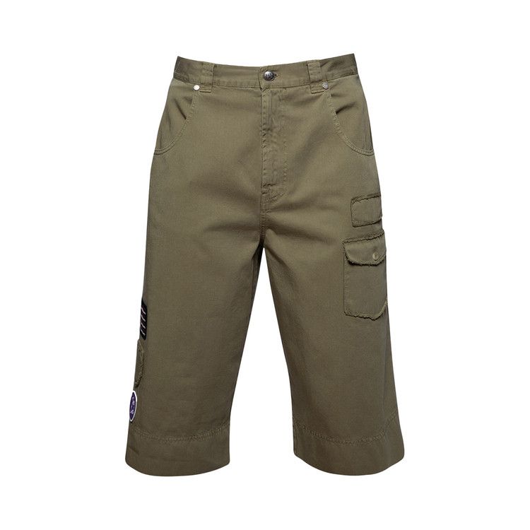 Palm Angels Military Patch Bermuda Shorts 'Army Green'