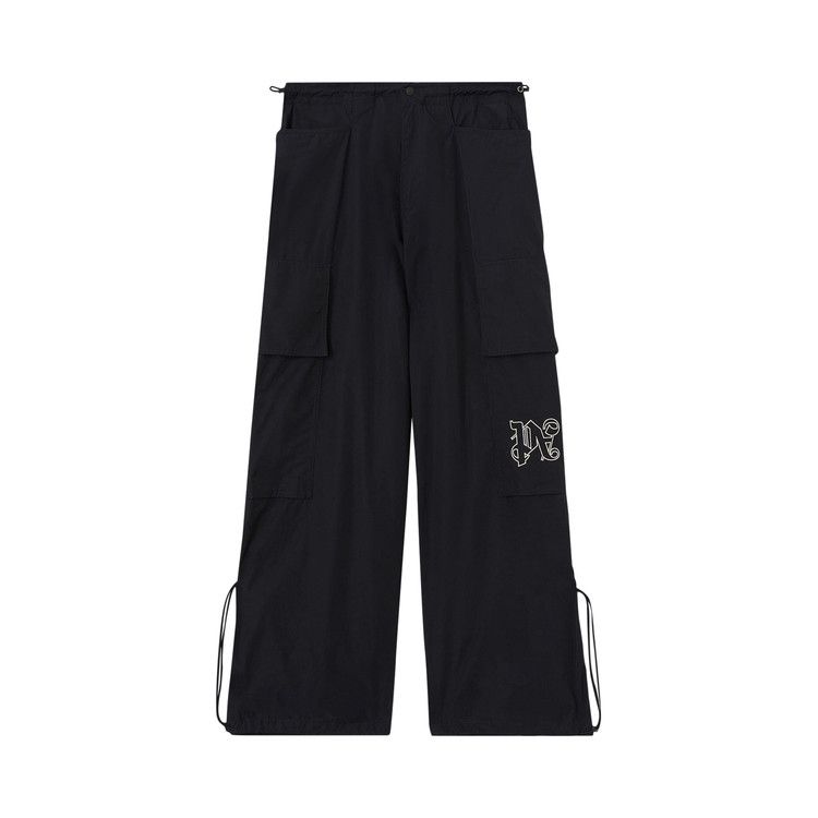 Palm Angels Monogram Parachute Pants 'Black'