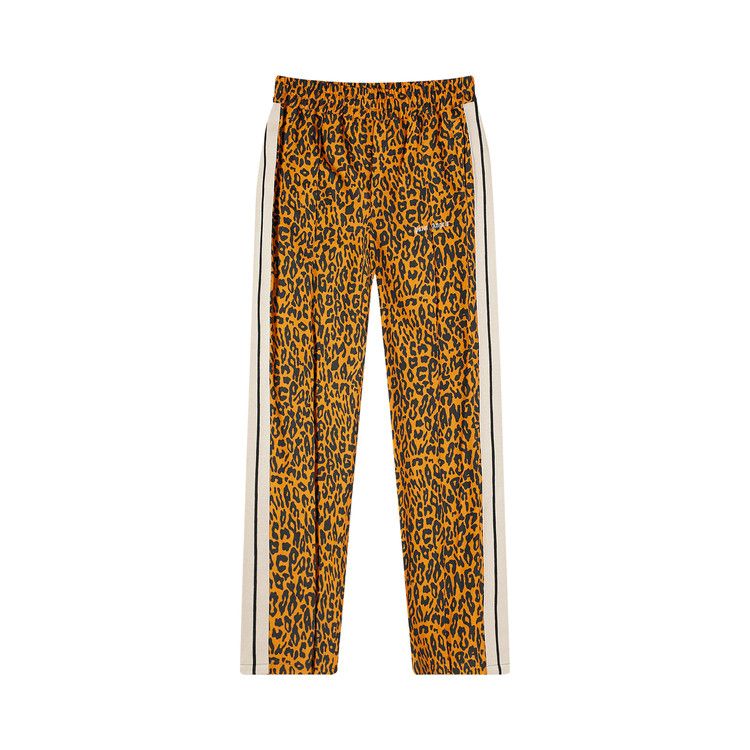 Palm Angels Cheetah Track Pants 'Orange/Black'