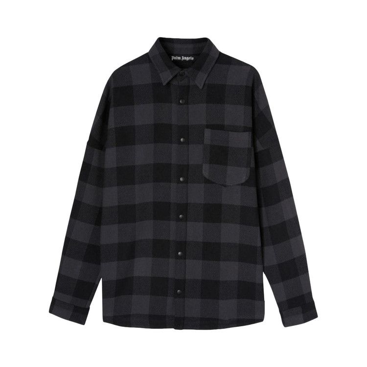 Palm Angels Classic Logo Overshirt 'Black/White'
