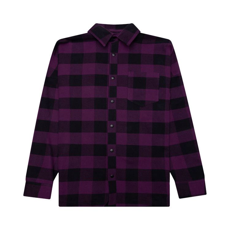 Palm Angels Classic Logo Overshirt 'Violet/White'
