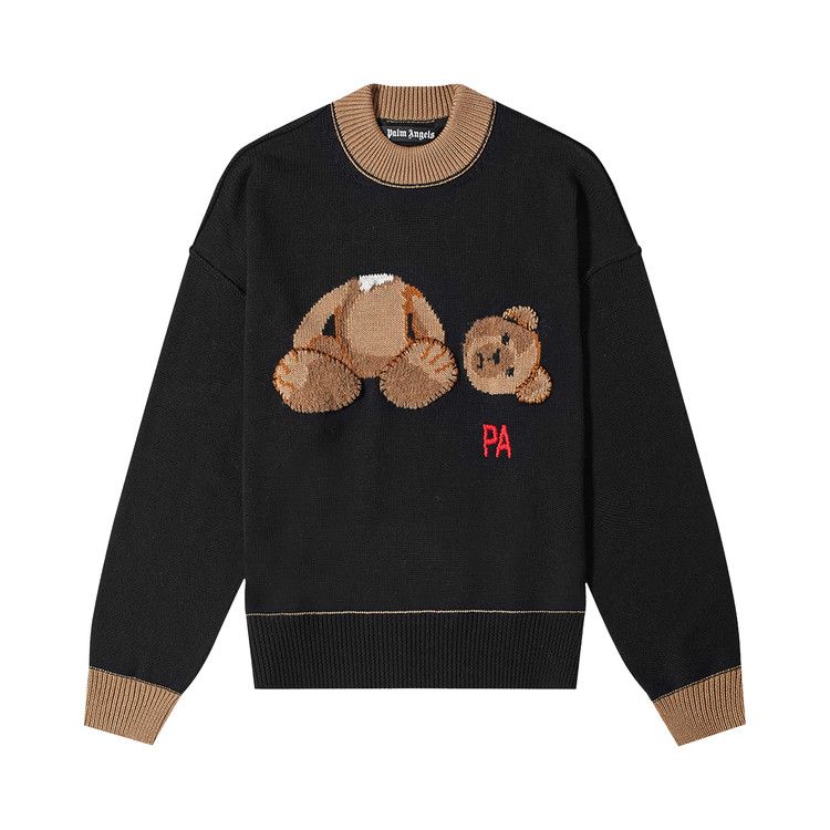 Palm Angels PA Bear Sweater 'Black/Brown'