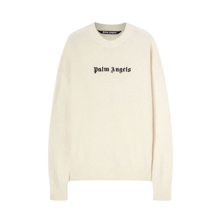 Palm Angels Classic Logo Sweater 'White/Black'