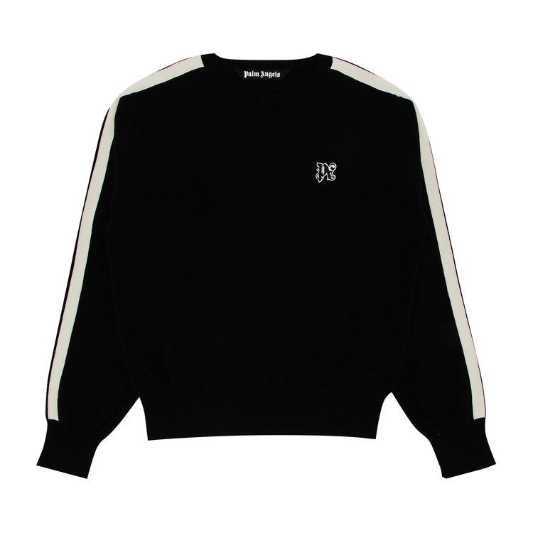 Palm Angels Monogram Track Sweater 'Black/Off White'