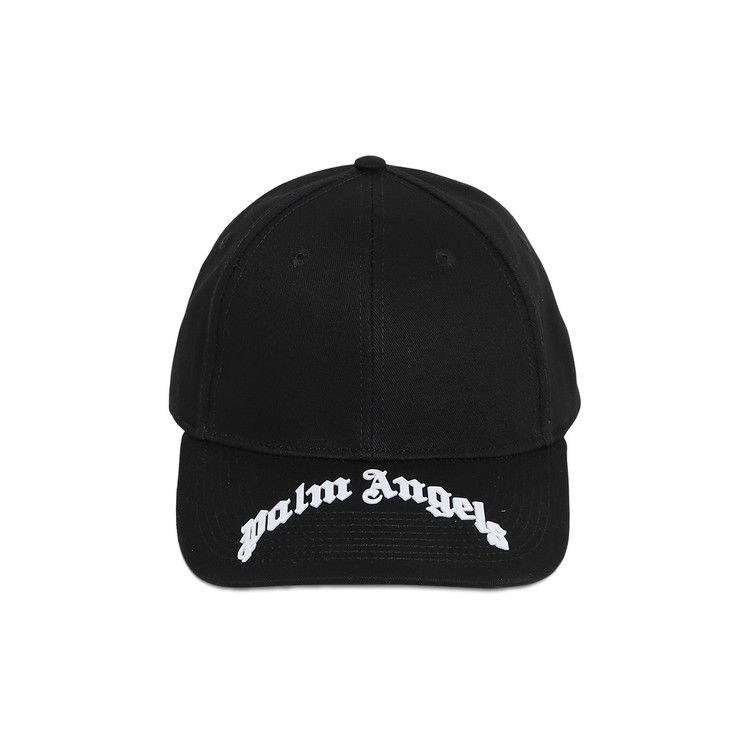 Palm Angels Curved Logo Cap 'Black/White'
