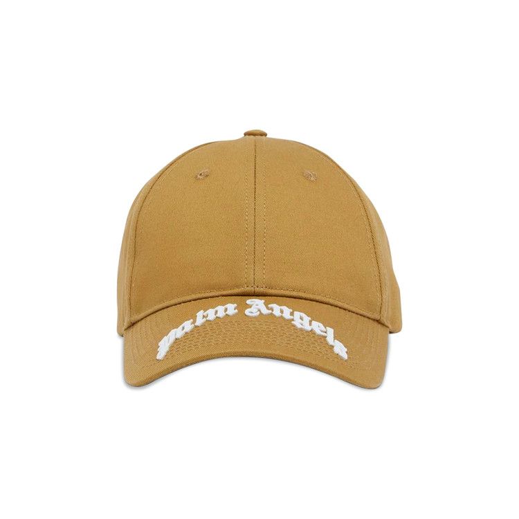 Palm Angels Curved Logo Cap 'Military/White'