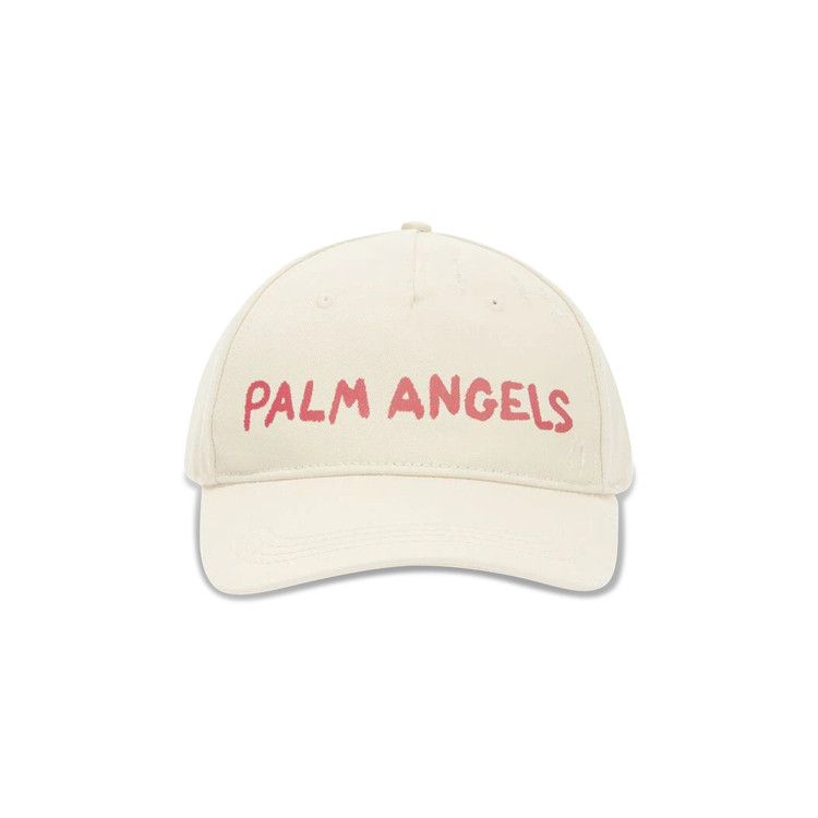 Palm Angels Seasonal Logo Cap 'Off White/Red'