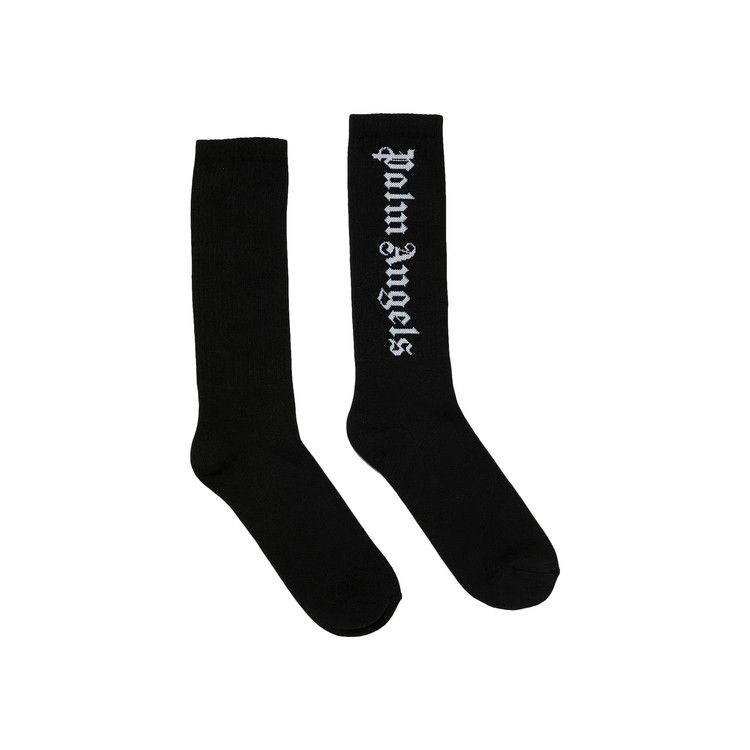 Palm Angels Classic Logo Socks 'Black/White'