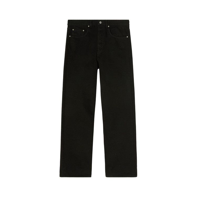 Palm Angels Logo Loose 5 Pockets Jean 'Black/White'