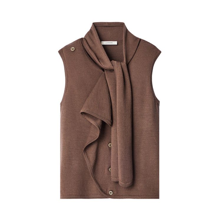 Lemaire Asymmetrical Vest 'Shitake'